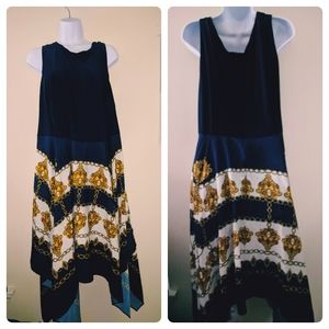 Adrianna Papell Plus Size Navy Dress, 22W